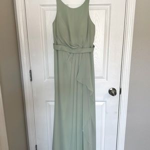 Azazie Cassandra Bridesmaid Dress. Dusty Sage. Size 8. Worn Once.